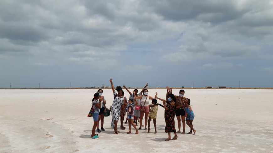 The Dreaming Cape, Vive Huellas, Visit to communities, Guajira, Colombia
